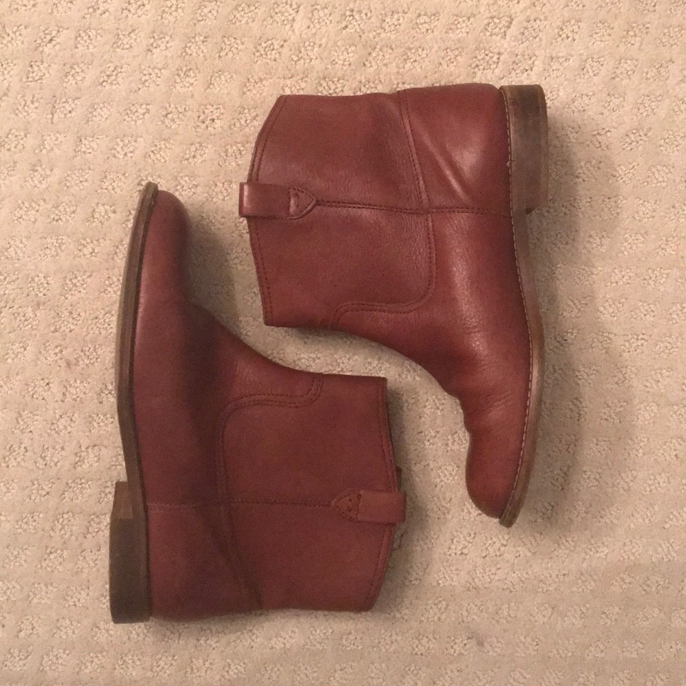 Madewell Otis Bootie, Cognac Leather - Size 9